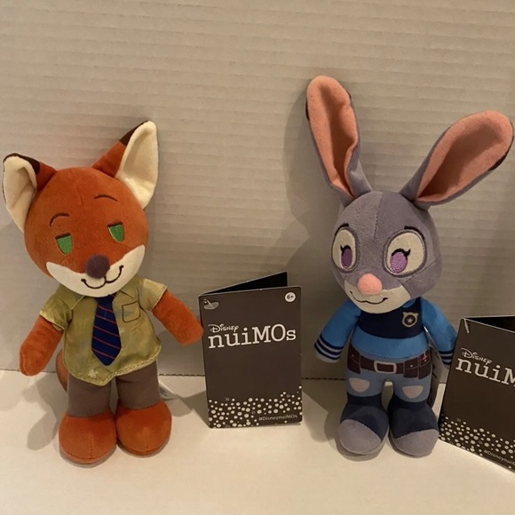 Disney Parks NuiMOs Zootopia Judy Hopps & Nick Wilde Plush...